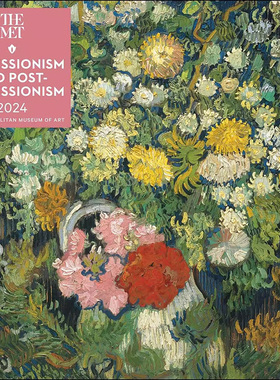 2024年大都会艺术博物馆挂历 印象派画作 英文版日历 Impressionism and Post-Impressionism The Metropolitan Museum Of Art正版