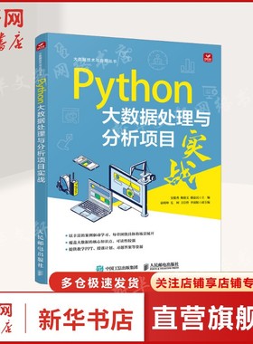 PYTHON大数据处理与分析项目实战  Excel Power BI数据分析 Numpy数据计算 DAX函数 python数据科学编程数据分析项目实战正版书籍