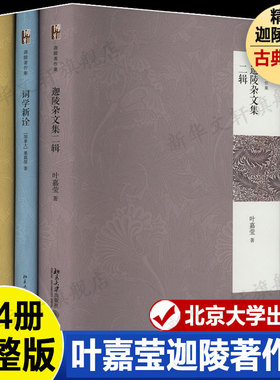 叶嘉莹迦陵著作集全4册(迦陵杂文集二辑+唐宋词名家论稿+杜甫秋兴八首集说+词学新诠) 中国古诗词赏析 北京大学出版新华正版