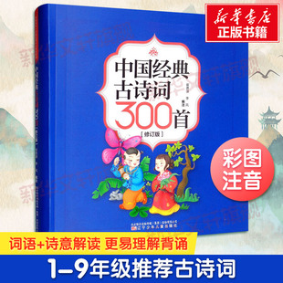 中国经典古诗词300首(修订版) 中小学语文课本古诗词唐诗宋词初中生6-12岁小学生必备古诗词 课外阅读拓展篇目 辽宁少年儿童出版社