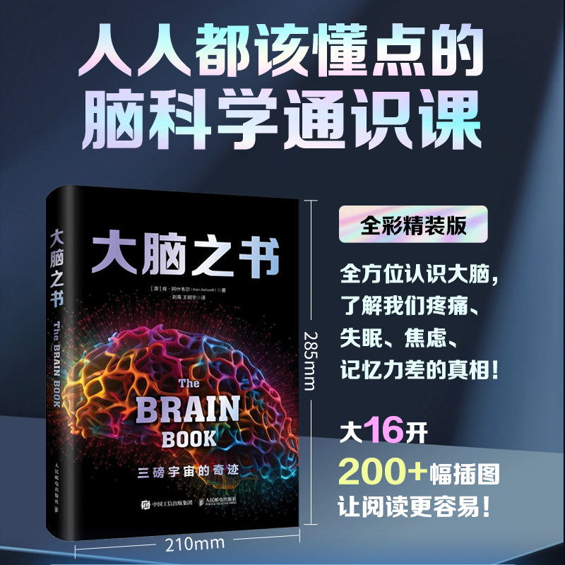 大脑之书 脑科学入门宝典 探索大脑奥秘揭开思想深入自我揭秘思维背后的力量 掌握大脑的奥秘 守护心理健康肯·阿什韦尔 正版书籍