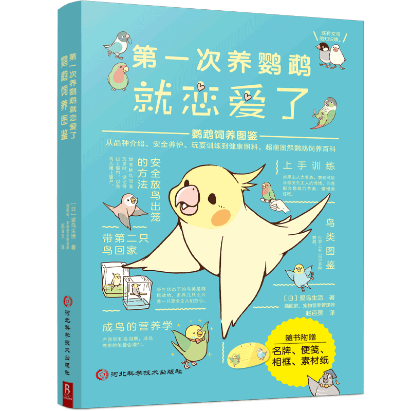第一次养鹦鹉就恋爱了 鹦鹉饲养图鉴养鸟技术大全日常健康照料品种介绍养护玩耍训练鹦鹉入门饲养教程正版书籍
