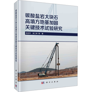 碳酸盐岩大块石高填方地基加固关键技术试验研究 沈志平 等 正版书籍 新华书店旗舰店文轩官网 科学出版社