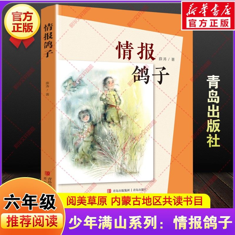 少年满山系列情报鸽子 薛涛著内蒙古阅美草原六年级下册寒假共读推荐书目课外阅读故事书小学生必读儿童文学青岛出版社老师正版,书籍/杂志/报纸,儿童文学,淘宝优惠券,粉丝福利购,淘宝优惠卷