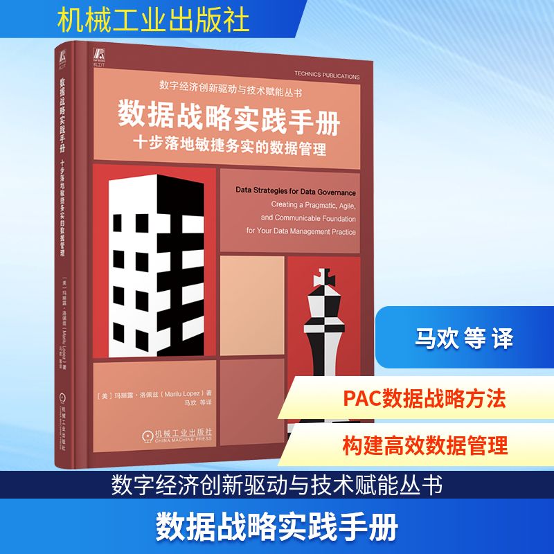 数据战略实践手册 十步落地敏捷务实的数据管理 机械工业出版社正版书籍 数据库系列书籍数据结构数据分析参考书 计算机数据工具书