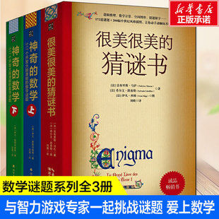 猜谜书 数学全套3册 很美很美 神奇 数学谜题益智游戏书10 15岁初中小学生打谜语小学生课外读物创造力想象力 开发大脑潜能