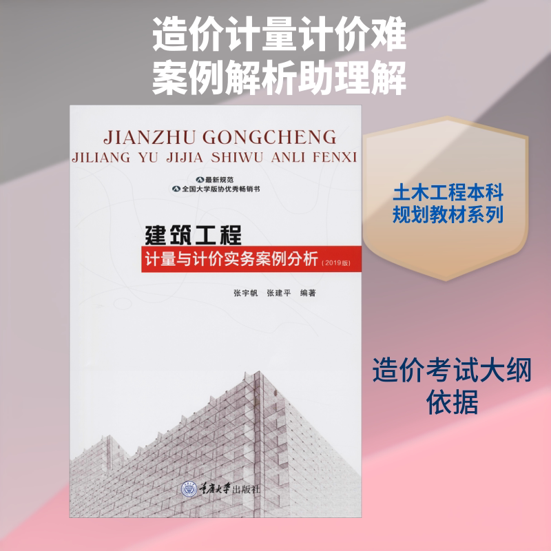 建筑工程计量与计价实务案例分析(2019版) 室内设计书籍入门自学土木工程设计建筑材料鲁班书毕业作品设计bim书籍专业技术人员继