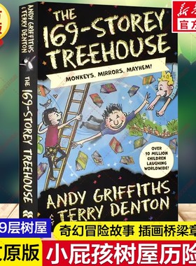 新华文轩】The 169-storey Treehouse 第169层树屋 英文原版小屁孩树屋历险记 安迪格里菲斯疯狂树屋奇幻冒险故事小学生课外书阅读