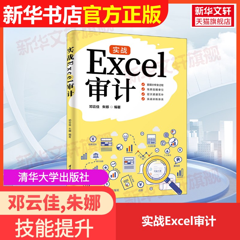 【官方正版】实战Excel审计清华大学出版社邓云佳,朱娜 编大学教材9787302637561教材练习题集辅导新华书店旗舰店文轩官网图片
