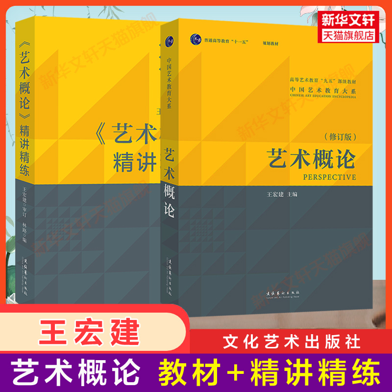 艺术概论王宏建精讲2册正版书籍