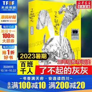 儿童文学读物正版 了不起 书目必小学生三年级课外书阅读祖庆说老师推荐 百班千人三年级2023年全国小学生暑期分年级阅读推荐 灰灰