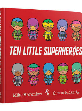 【新华文轩】Ten Little Superheroes Board Book 小超级英雄 Mike Brownlow 正版书籍 新华书店旗舰店文轩官网