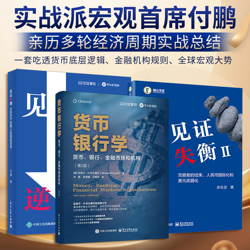 货币银行学：货币、银行、金融市场和机构（第2版）+见证失衡+见证失衡Ⅱ 付鹏见证系列3册