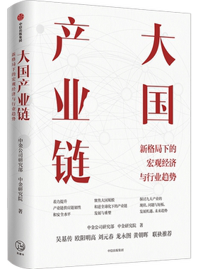 大国产业链 中金研究院 新形势下大国规模优势对于中国产业链发展的意义 半导体汽车等产业的形势与应对建议 中信出版社