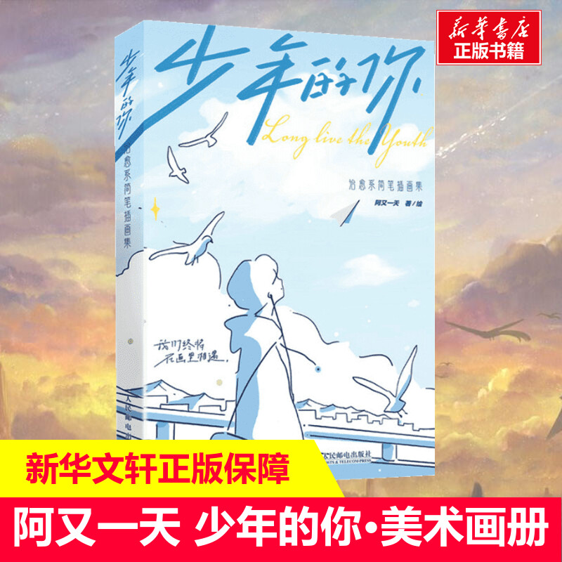 少年的你 治愈系简笔插画集 阿又一天 个人插画作品集经典美术画册