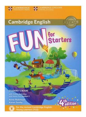 新华文轩】FUN FOR STARTERS Movers Flyers 学生套装 剑桥少儿英语剑桥YLE官方一二三级备考教材正版书籍新华书店旗舰店文轩官网