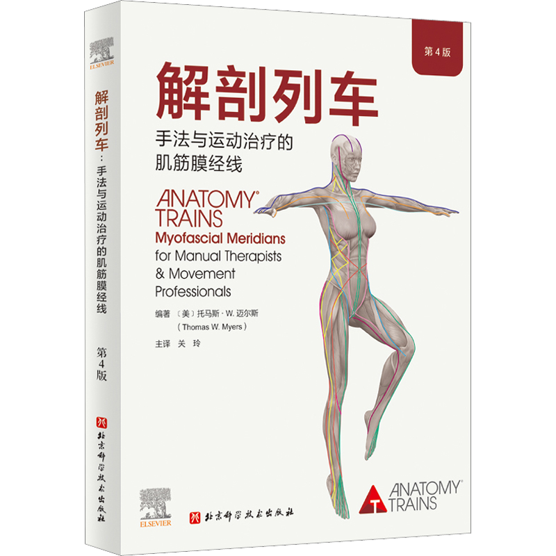 解剖列车 第4版 手法与运动治疗的肌筋膜经线 医学基础教材人体解剖彩色肌肉功能测试全书 奈特身体解读结构分析医学 新华正版书籍