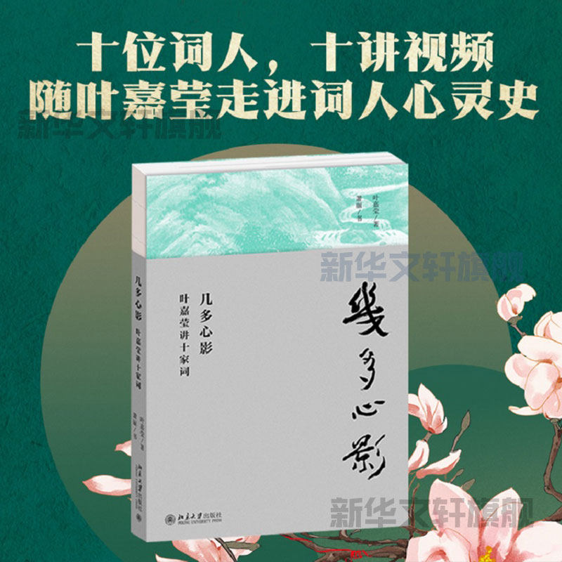 【赠讲解视频】几多心影 叶嘉莹讲十家词 苏轼辛弃疾欧阳修晏殊李煜温庭筠柳永朱彝尊韦庄冯延巳 唐诗宋词赏析古诗词 新华书店正版