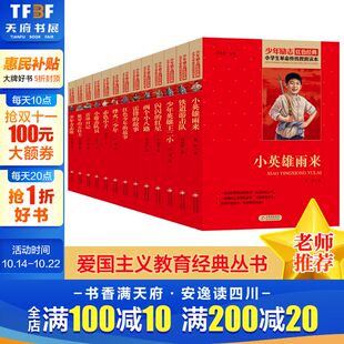 书籍革命传统教育读本三四五年级课外书小英雄雨来少年英雄王二小铁道游击队雷锋 全套13册小学生红色经典 任选