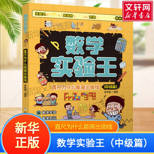 数学实验王 直尺为什么能画出曲线(中级篇）趣味科学数学实验思维训练游戏书一二三四五六年级小学生课外阅读书籍写给孩子的科普书