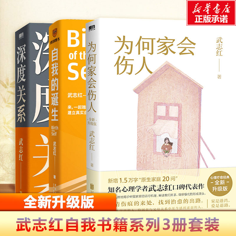 自我的诞生+深度关系+为何家会伤人 武志红 新星出版社等 正版书籍 新华书店旗舰店文轩官网