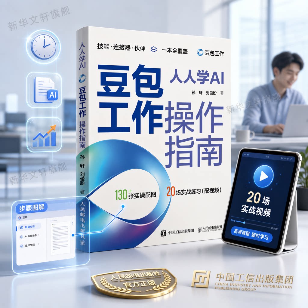 人人学AI 豆包工作操作指南 AI办公提效 技能skill连接器伙伴一本全覆盖 豆包工作零基础入门教程书籍 人民邮电出版社