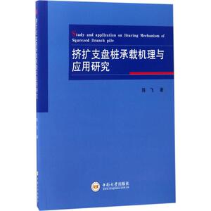 挤扩支盘桩承载机理与应用研究 陈飞 著 正版书籍 新华书店旗舰店文轩官网 中南大学出版社