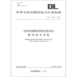 書(shū)籍 在役冷凝器非鐵磁性管渦流檢測(cè)技術(shù)導(dǎo)則 正版 國(guó)家能源局 發(fā)布 新華書(shū)店旗艦店文軒官網(wǎng) 新華文軒 中國(guó)電力出版 社