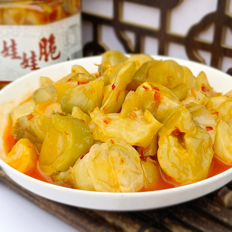 酒店成品特色菜凉菜开胃即食素菜泡菜农家娃娃菜酱菜罐装特产小菜
