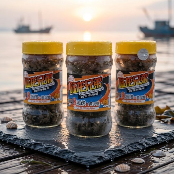 宁波特产陆龙兄弟海诺A黄泥螺300g舟山风味海鲜即食瓶装大醉泥螺,水产肉类/新鲜蔬果/熟食,海螺,淘宝优惠券,粉丝福利购,淘宝优惠卷