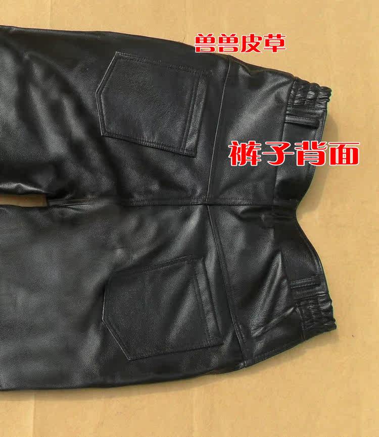 Pantalon cuir homme droit pour hiver - Ref 1483329 Image 5