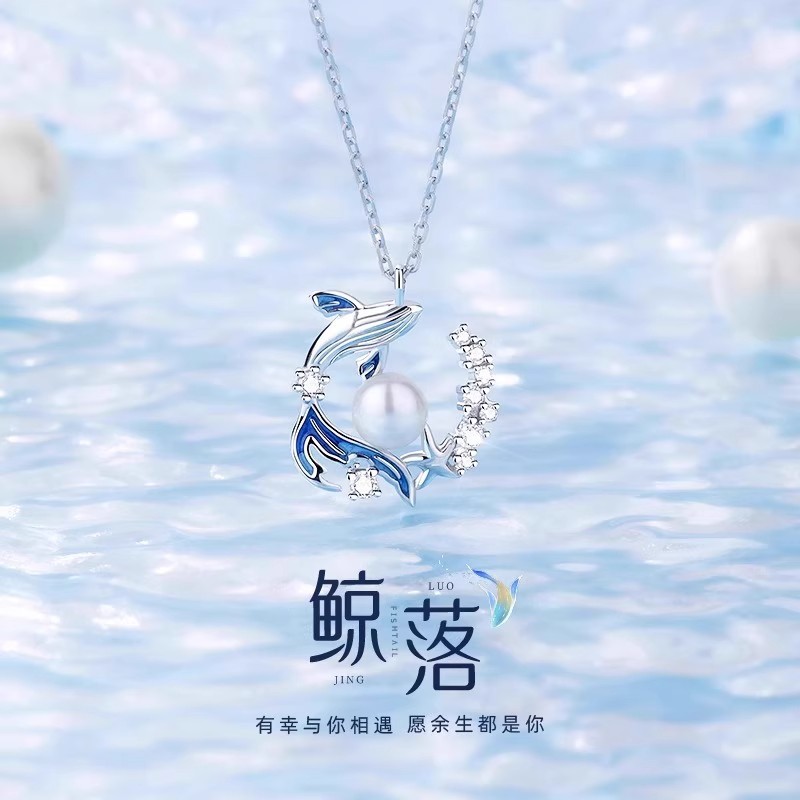 925纯银珍珠项链女轻奢小众