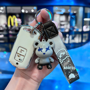 适用本田摩托车ns125la佛沙350新大洲pcx160 钥匙套lead125包壳扣