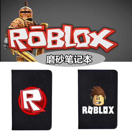 ROBLOX黑色笔记本学生简约时尚字母本子日记本手账本办公记事本