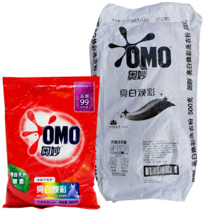 奥妙洗衣粉500g14袋水清莲香香型
