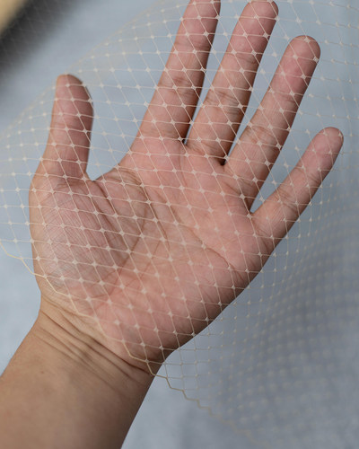 CHELI菱形网纱进口大目网纱面纱