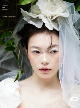 cheli丘林结婚纱配饰领证头纱