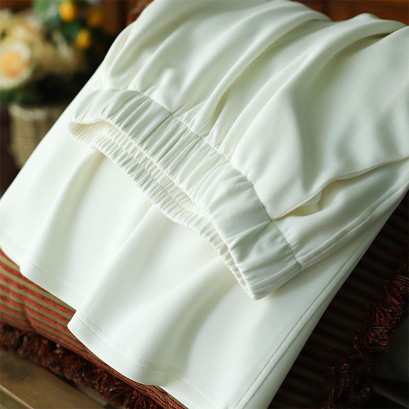 白色高腰直筒阔腿裤女2025春季新款薄款休闲裤显瘦宽松裤子空气裤