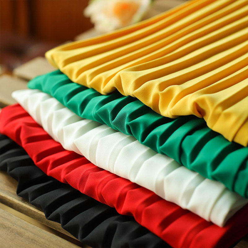 百褶半身裙女春夏中长款2025夏季新款设计感小众高腰开叉直筒裙子