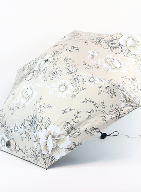 台湾彩虹屋放小包超短五折超轻折叠雨伞女防晒防紫外线遮阳太阳伞