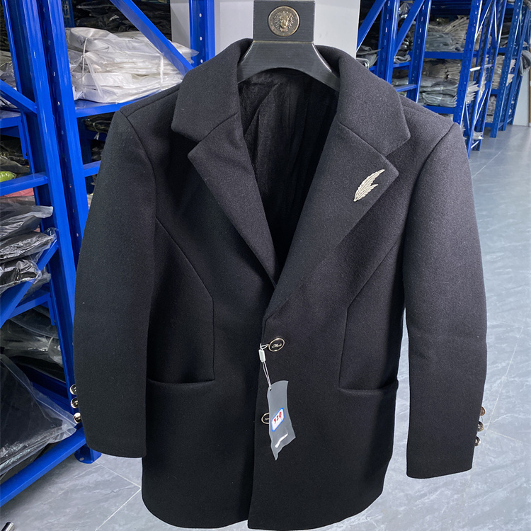 就1件孤品瘦子穿呢子大衣帅气