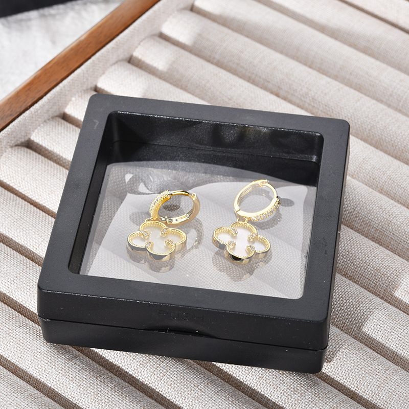 ｛单拍不发货｝防氧化首饰盒包装盒薄膜PE悬浮盒防尘收纳珠宝盒