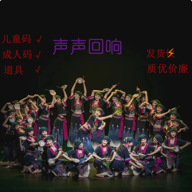 第十三届荷花奖生生回响舞蹈服装民族群舞彝族打碗舞台剧目演出服
