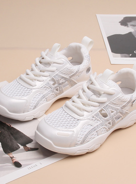 女鞋韩版休闲鞋TPU钻柔软系带厚底圆头深口潮2025春季新款