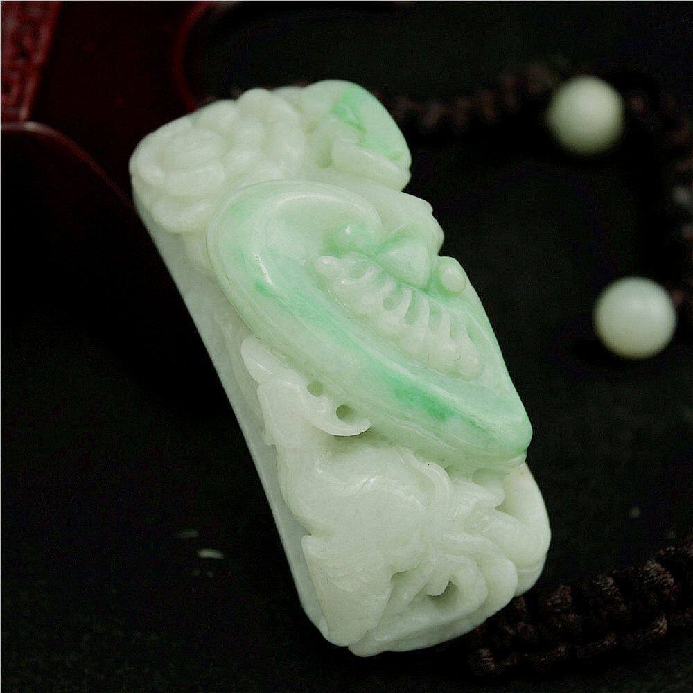 特价缅甸天然翡翠A货玉器 糯种飘绿如意丹凤朝阳花开富贵手牌手链