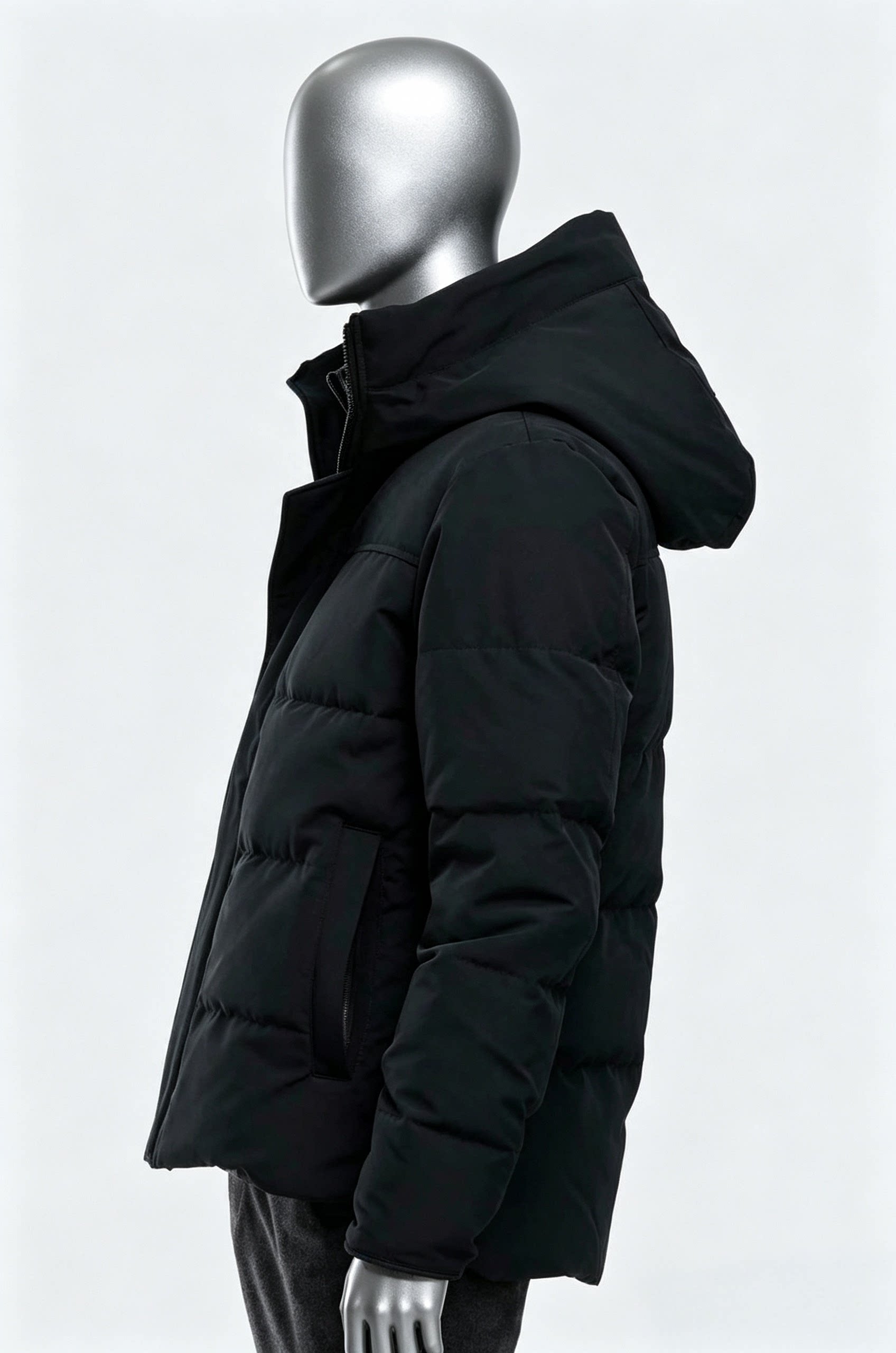 thumbnail for Winter new men's hooded down jacket, thickened warm white duck down jacket