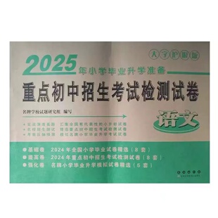 小考金卷王 2025年小学毕业升学必备 重点初中招生考试检测试卷 语文 小升初模拟测试卷 小学六年级升初一试卷9787544545198