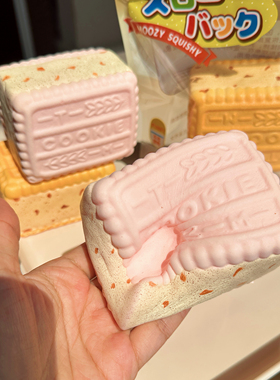 新品饼干黄油厚曲奇超软慢回弹解压玩具捏捏仿真食玩礼物squishy