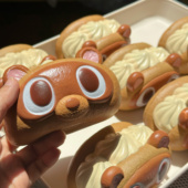 3c安全木吉新品 捏捏乐慢回弹玩具面包仿真可爱奶油抱抱卷squishy