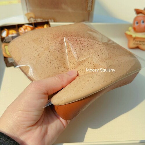 小红书77同款木吉奶茶拿铁奥利奥粘粘吐司粘手湿软肌无力squishy